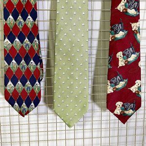 Sportmans Tie Lot *Nicklaus, Ducks Unlimited, Beau Brummel" All 58"